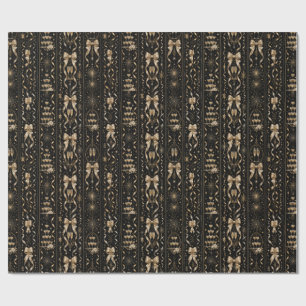 Luxury Black Gold Gift Wrap Art Deco
