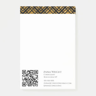 Luxury Black Gold Modern Post-it Notes