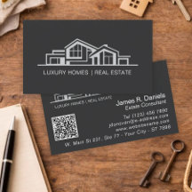 Luxury Black Grey Real Estate Chic Professional