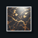 Luxury Black Marble with Golden Leaves - Kintsugi  Canvas Print<br><div class="desc">A sophisticated abstract composition featuring deep black marble textures adorned with shimmering gold leaf fractures and floating golden maple leaves. Inspired by the Japanese Kintsugi aesthetic,  this piece blends natural elegance with metallic gold highlights,  perfect for modern luxury home decor,  executive offices,  or as a high-end seasonal statement.</div>