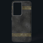 Luxury Black monochromatic glam background Samsung Samsung Galaxy Case<br><div class="desc">Black monochromatic luxury background with an abstract pattern. Cool modern glam design.</div>