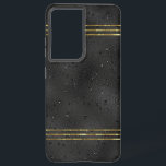 Luxury Black monochromatic glam background Samsung Samsung Galaxy Case<br><div class="desc">Black monochromatic luxury background with an abstract pattern. Cool modern glam design.</div>