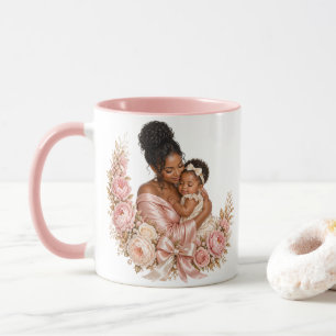 Luxury Black Mother and Child Mothers Day Gift mug