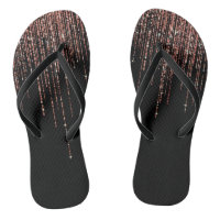 Luxury Black Rose Gold Sparkly Glitter Fringe