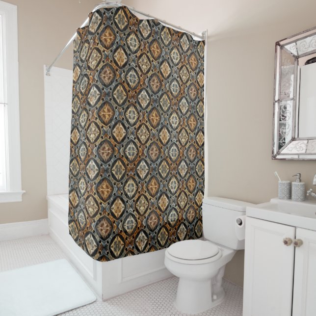 Luxury Black Shower Curtain (In Situ)