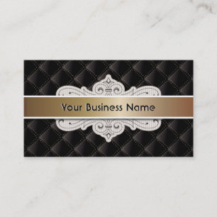 Luxury Black VIP Hair & Beauty business card