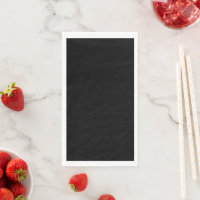 Luxury Black Wedding Paper Napkins