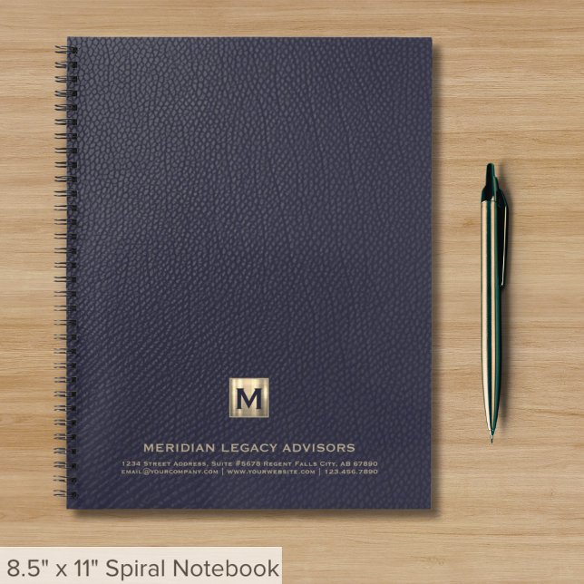 Luxury Blue and Gold Professional Notebook (Creator Uploaded)