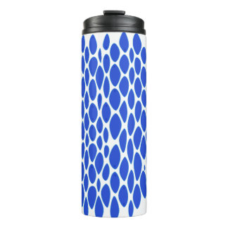 Luxury Blue Python Skin Pattern Thermal Tumbler