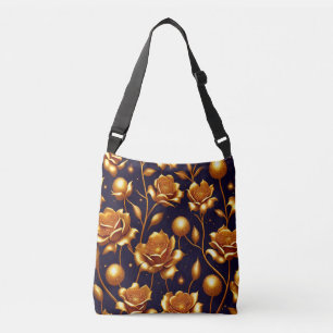 Luxury Boho Gold Rose Modern Collection Crossbody Bag