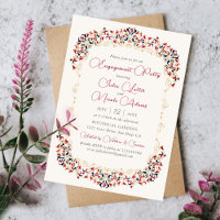 Luxury Botanical Floral Paisley Engagement Party