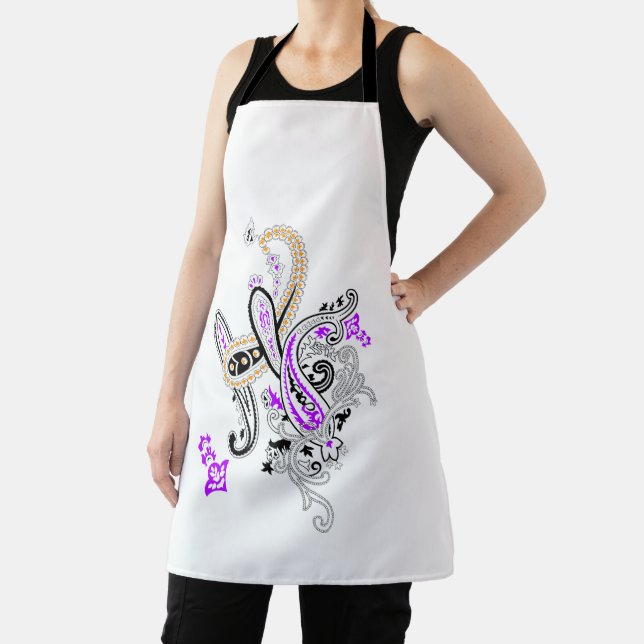 Luxury Botanical Paisley Collection Apron (Insitu)