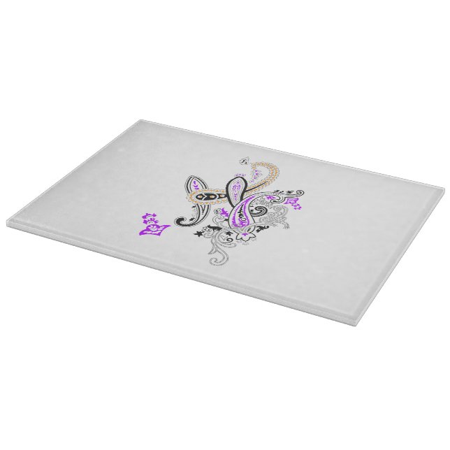 Luxury Botanical Paisley Collection Cutting Board (Corner)