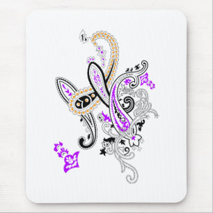 Luxury Botanical Paisley Collection Mouse Pad