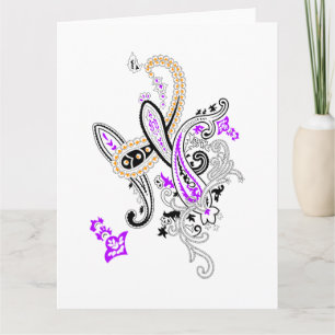 Luxury Botanical Paisley Collection Thank You Card
