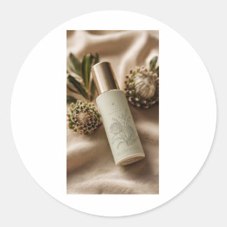 Luxury Botanical Skincare Label Design