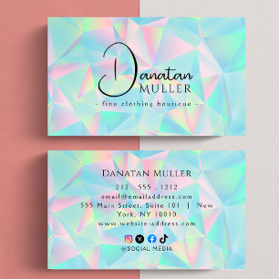 Luxury Boutique opal stone Business Card