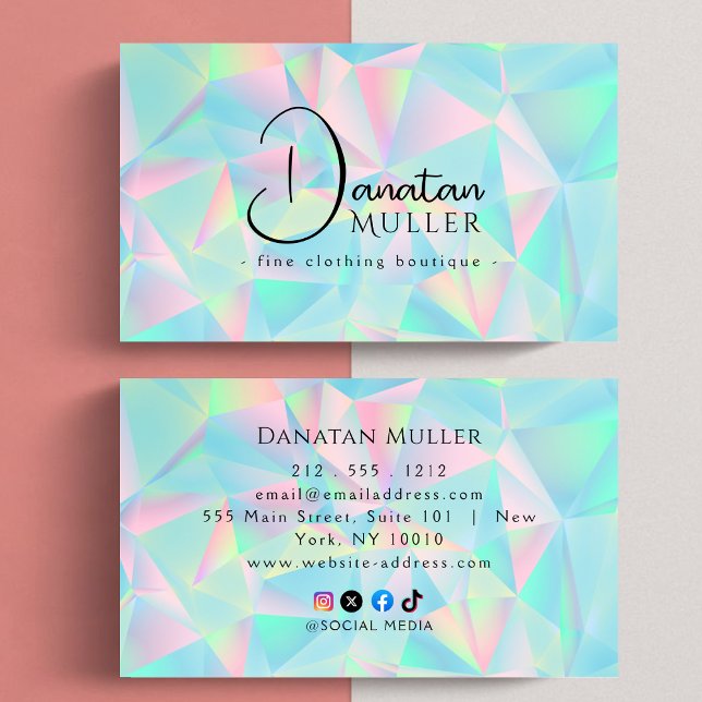 Luxury Boutique opal stone  Business Card (Creator Uploaded)