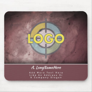 Luxury Brand Burgundy Maroon Executive Office Mouse Pad