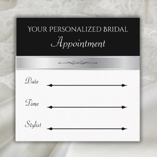 Luxury Bridal Boutique Shop Square Appointment Card