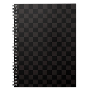 Luxury Brown/Black Chequered Notebook