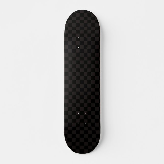 Luxury Brown/Black Chequered Skateboard (Front)