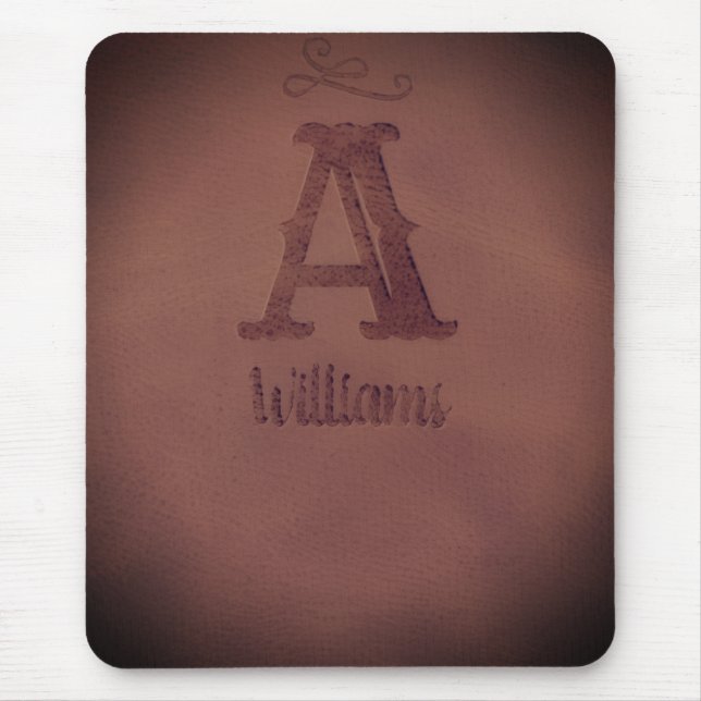 Luxury Brown Elegant Minimal Design Mouse Pad (Front)