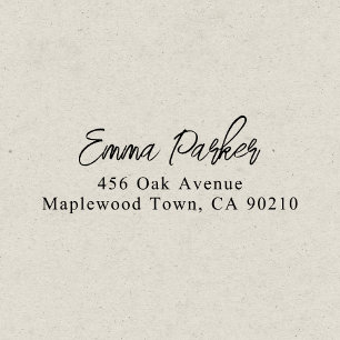 Luxury Brush Handwritten Script Simple Self-inking Stamp