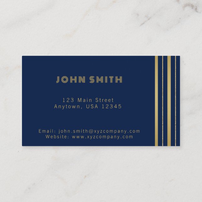 Luxury Business Solutions Business Card (Back)