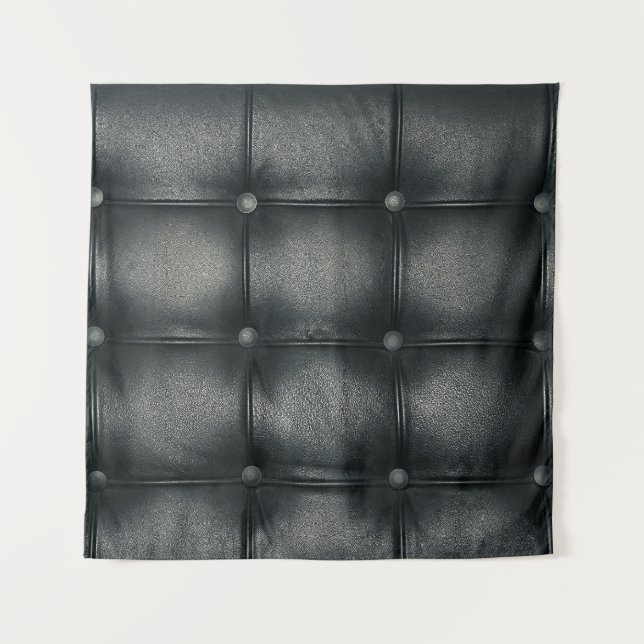 Luxury Buttoned Leather Texture Tapestry (Front)