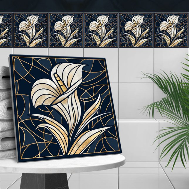 Luxury Calla Lily Pearl and Gold Tile (Creator Uploaded)