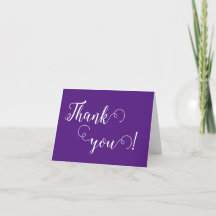 Luxury Calligraphy Thank You Cards - Personalized
