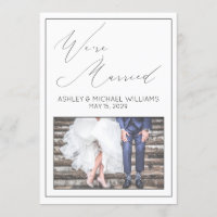 LUXURY CALLIGRAPHY | We're Married Reception
