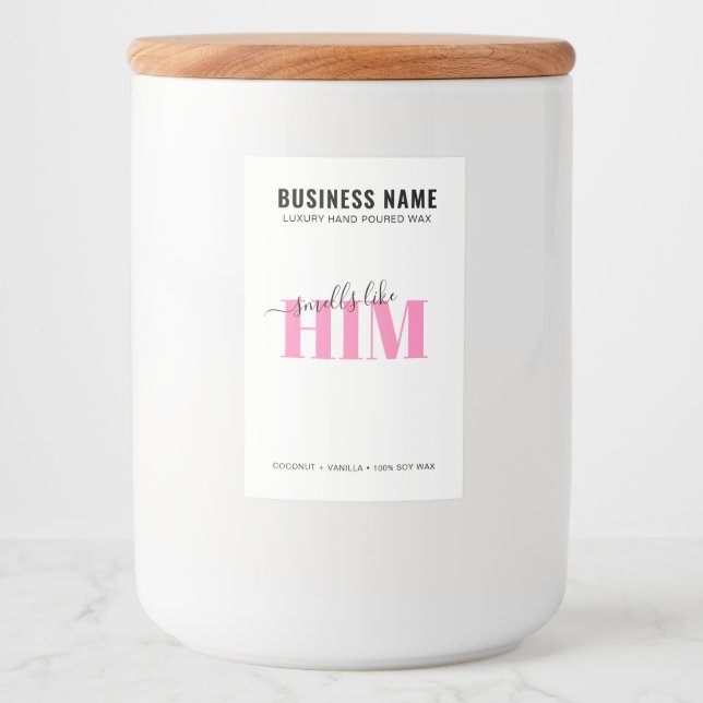 Luxury Candle Label 5.1 cm x 7.6 cm Editable (Front)