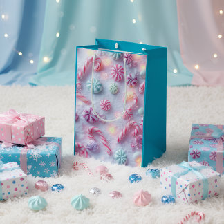 Luxury Candy Cane Christmas Gift Bag