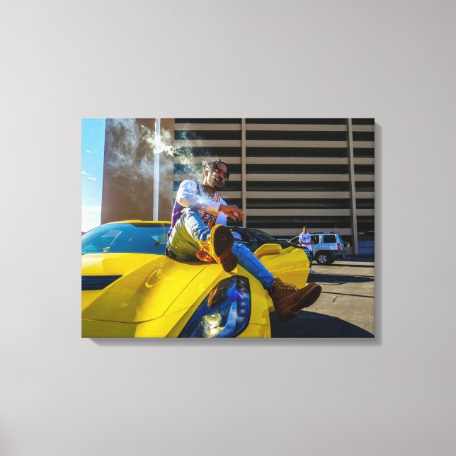 Luxury Car Stretched Canvas Print (Front)