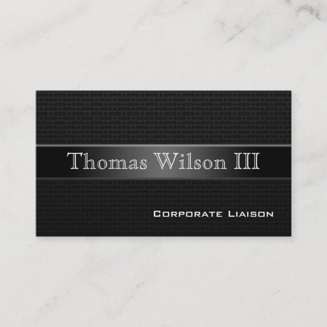 Luxury Carbon Fibre Professional Business Cards (Front)