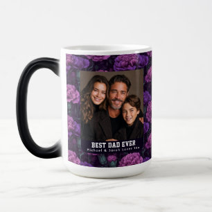 Luxury Carnation Stepdad Photo Ceramic Travel Magic Mug