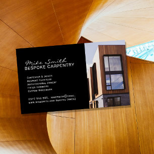 Luxury Carpentry Business Card Bespoke Carpenter