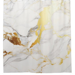 Luxury Carrara White Marble Bold Gold Veins