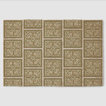 Luxury Celtic Knot & Sage Green Coir Door Mat