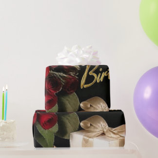 Luxury Champagne Gold Confetti Pattern | Elegant C Wrapping Paper