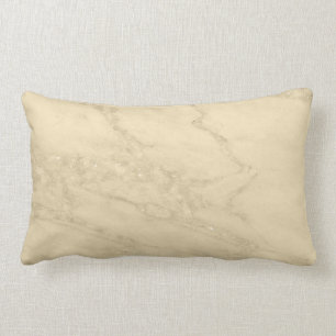 Luxury Champagne Gold Glitter Marble Cotton Lumbar Pillow