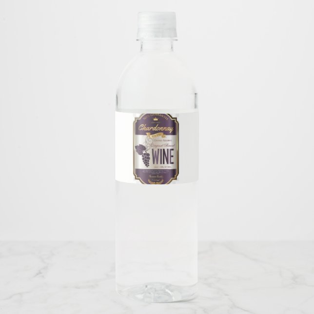 Luxury Chardonnay Wine Label (Front)