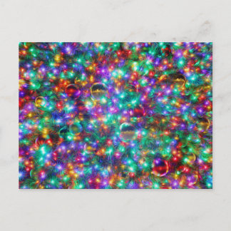 Luxury Christmas Pattern Holiday Postcard