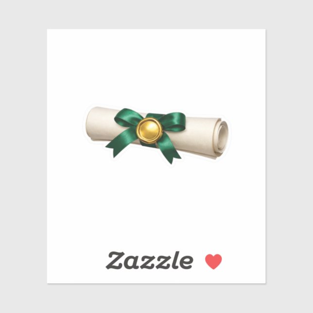 Luxury Christmas Scroll Letter Sticker Elegant Gre (Sheet)
