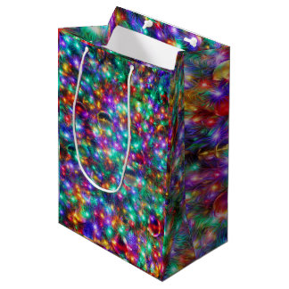 Luxury Christmas Sparkling Stars Medium Gift Bag
