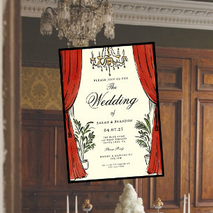 Luxury Classic Elegant Vintage Style Wedding Invitation