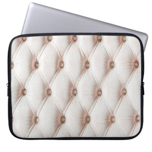 Luxury classic leather texture,old rose colour laptop sleeve