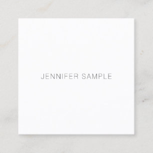Luxury Classy Modern Minimalist Design Template Square Business Card